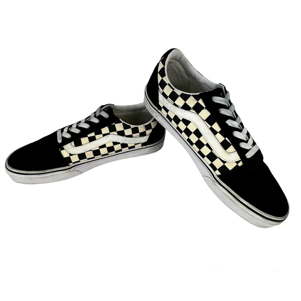 Vans Ward Old Skool Low Top Black/White Checkered VN0A3IUN5GX Women's Size 10